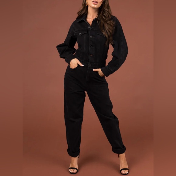 Pants - 💕❤️Button Up Long Sleeve Denim Jumpsuit❤️💕